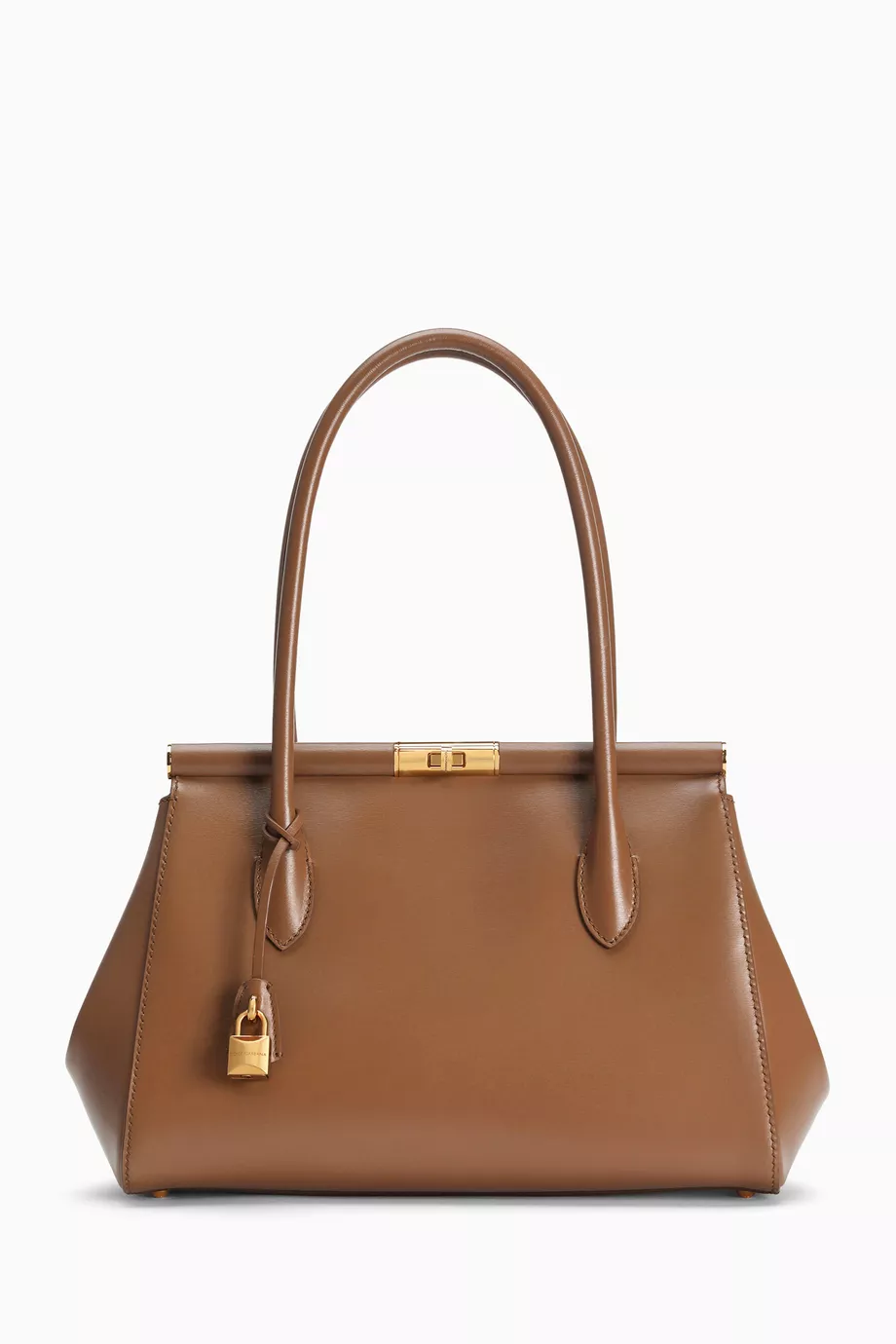 dolce-gabbana-marilyn-leather-bag-4 شنطة دولتشي آند غابانا مارلين – جلد عجل فاخر – قفل ذهبي دوّار - الصورة 1