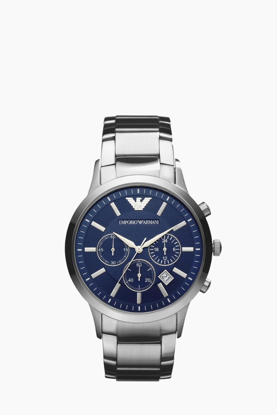 armani-ar2434-chronograph-subdials-date-window ساعة إمبوريو أرماني الكلاسيكية الأصلية | كرونوغراف - كوارتز - مقاومة للماء 50م - الصورة 1